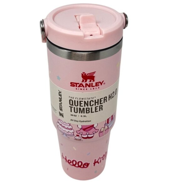 Stanley Hello Kitty Quencher H2.0 Tumbler 30oz Pink Stainless Steel - Picture 5 of 5